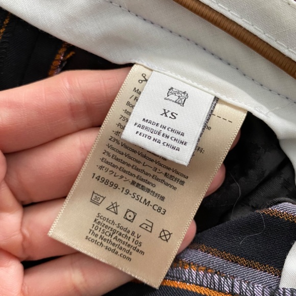 Scotch & Soda Raffia Town Dress Pants NWOT - Picture 5 of 9